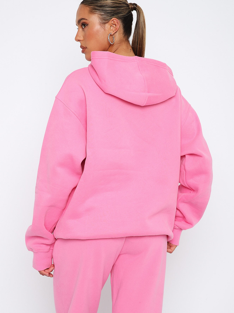 Future Forward Oversized Hoodie Candy Pink 4