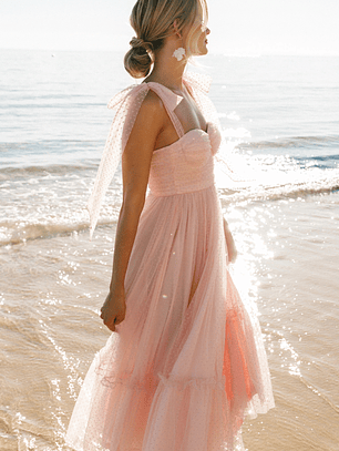 Floret Midi Dress - Petal Pink