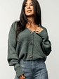 Gracie Knit Cardigan | Winter Green - thumbnail 1