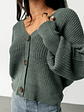 Gracie Knit Cardigan | Winter Green - thumbnail 2