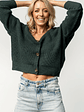 Gracie Knit Cardigan | Dark Green - thumbnail 6