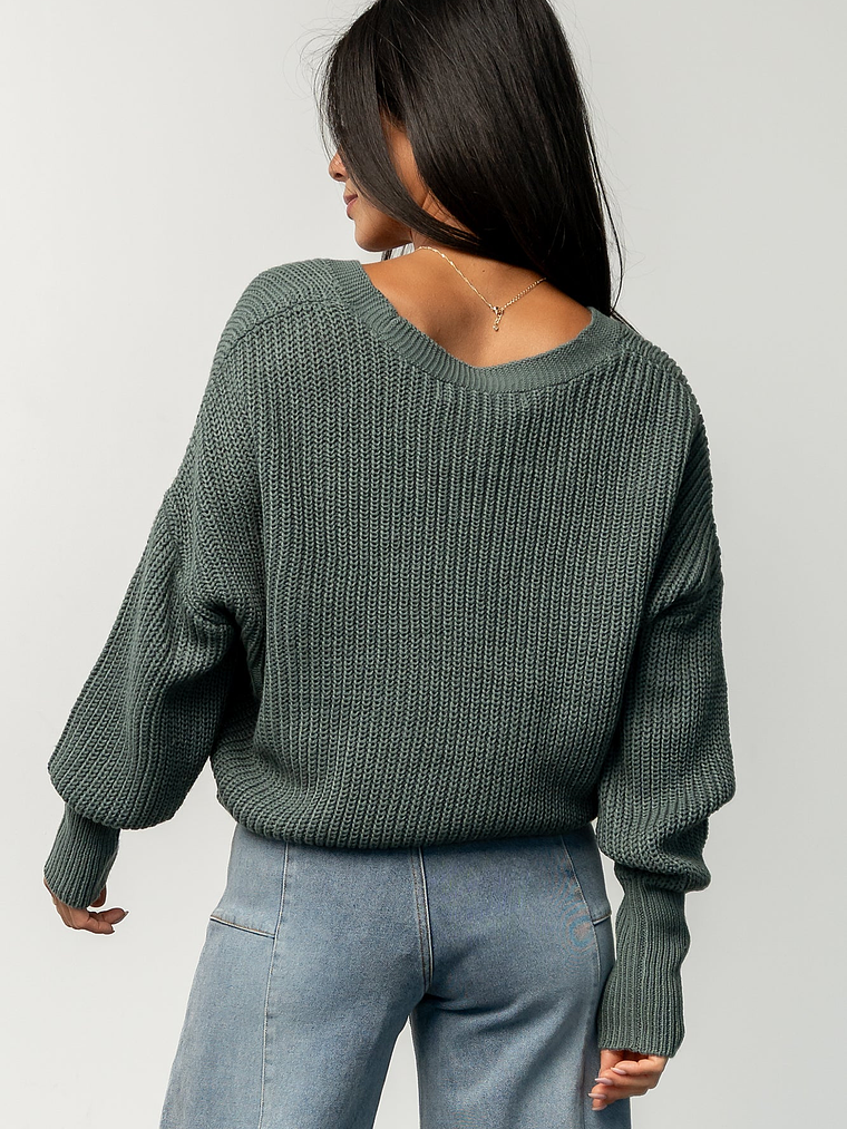Gracie Knit Cardigan | Winter Green 4