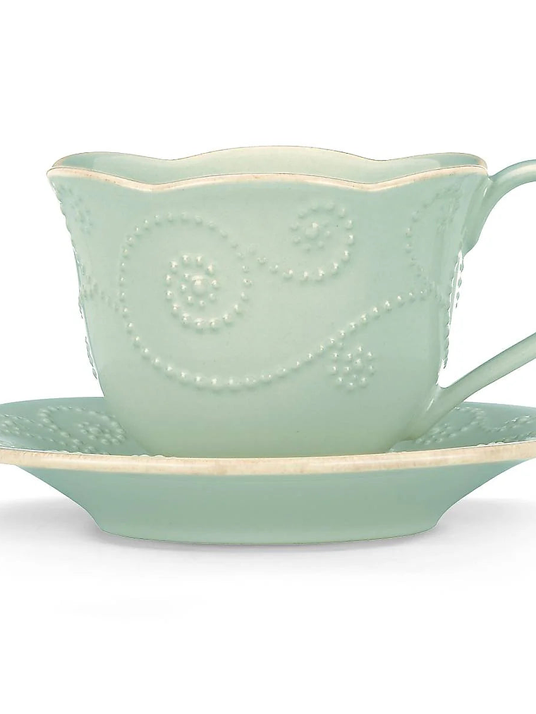 French Perle ? Cup and Saucer 6