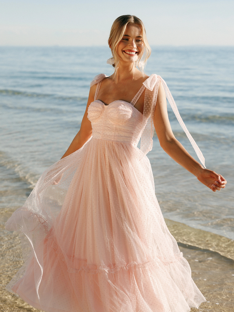 Floret Midi Dress - Petal Pink 2