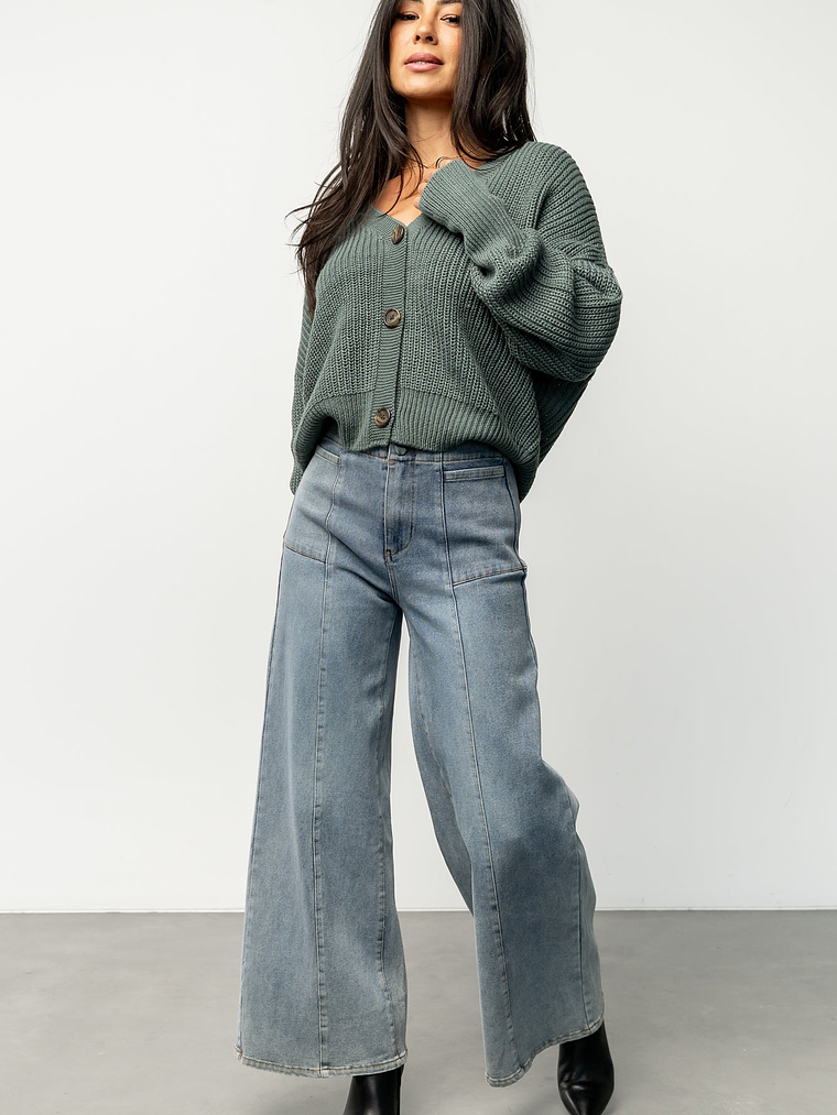 Gracie Knit Cardigan | Winter Green 5