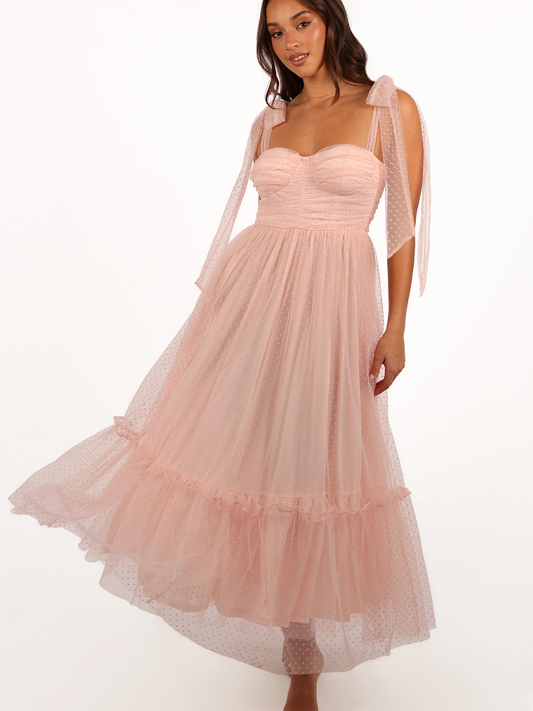 Floret Midi Dress - Petal Pink 3