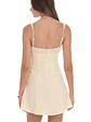Florette Bust Skater Dress in Cream - thumbnail 3