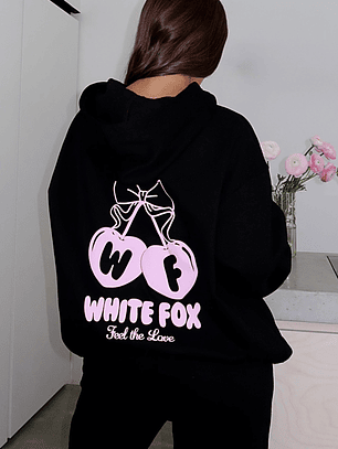 Feel The Love Oversized Hoodie Black