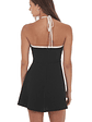 Florette Halter Dress in Black - thumbnail 2
