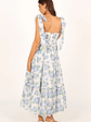 Floret Midi Dress - Blue - thumbnail 7