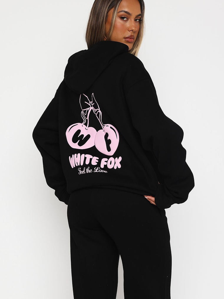 Feel The Love Oversized Hoodie Black 4