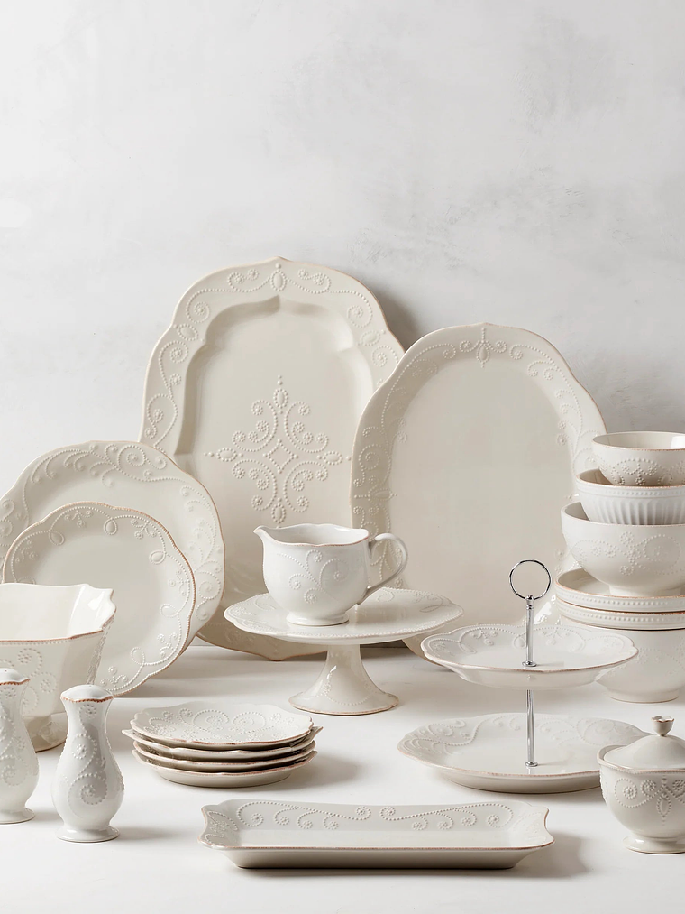 French Perle ? Pedestal Cake Plate 6