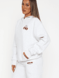 Feel The Love Oversized Hoodie Grey Marle - thumbnail 3