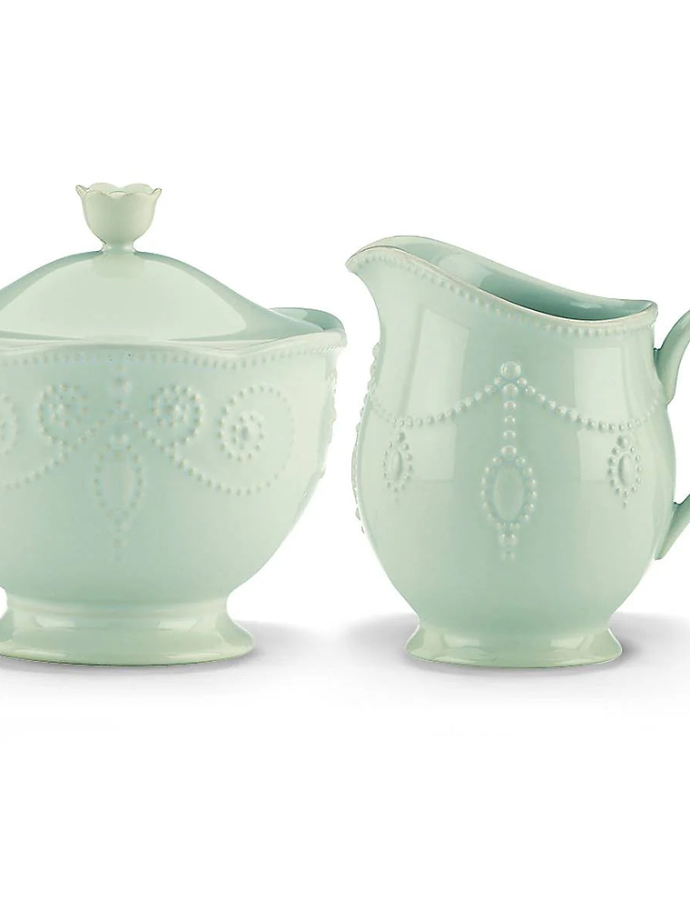 French Perle ? Sugar and Creamer 6