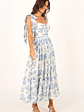 Floret Midi Dress - Blue - thumbnail 9