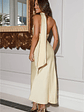 Girl Gleam Satin Maxi Dress Yellow - thumbnail 11