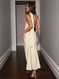 Girl Gleam Satin Maxi Dress Yellow - thumbnail 12