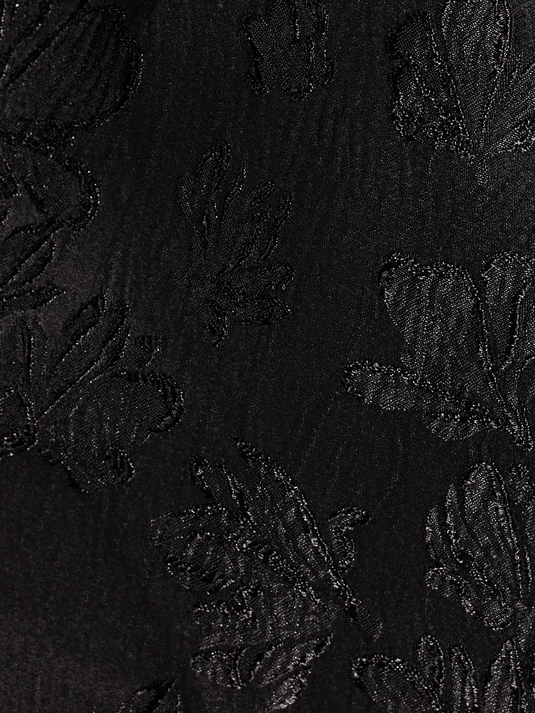 Flirt It Up Floral Jacquard Satin Corset Skater Dress 10