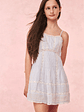 Girls Havrea Cotton Lace-Trimmed Dress - thumbnail 1