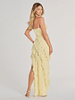Gabby Formal Mesh Strapless Ruffle Long Dress - thumbnail 3
