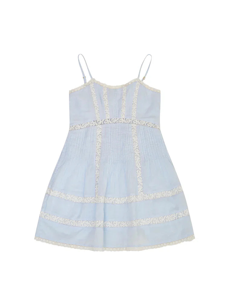 Girls Havrea Cotton Lace-Trimmed Dress 5