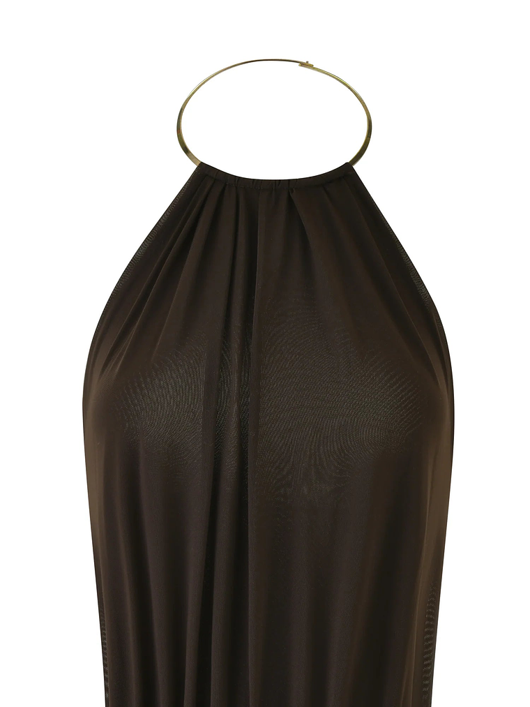 Evanna Mini Dress - Brown : Chocolate 10