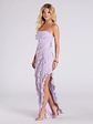 Gabby Formal Mesh Strapless Ruffle Long Dress - thumbnail 7
