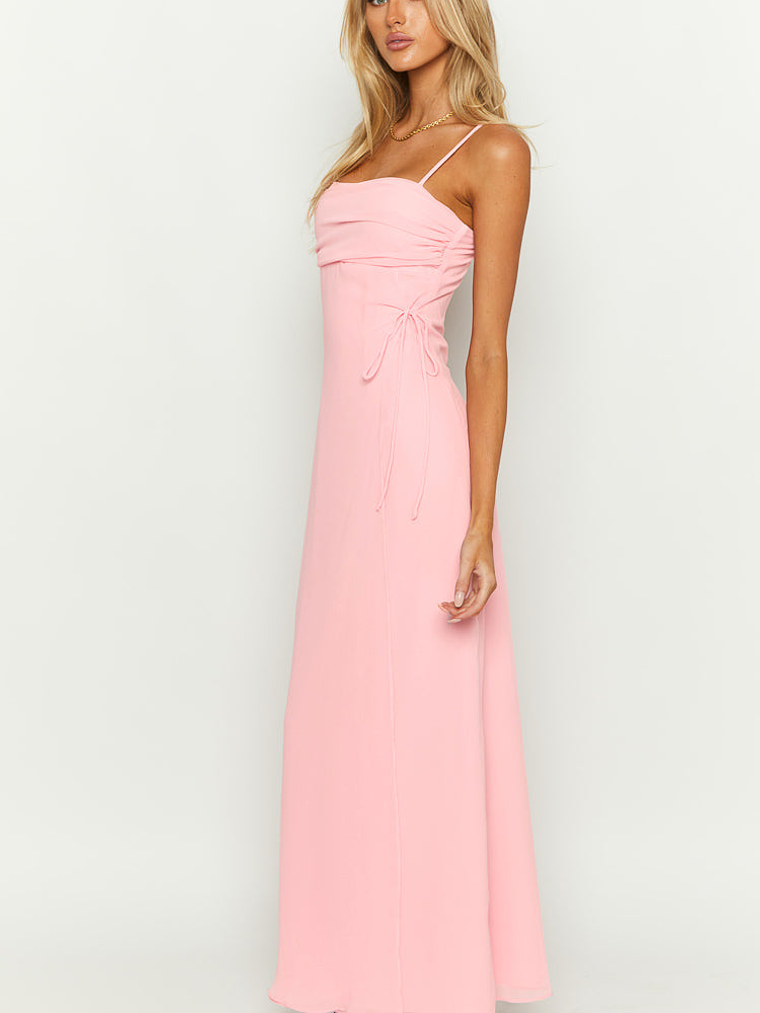 Flossie Pink Maxi Sleeveless Dress 4