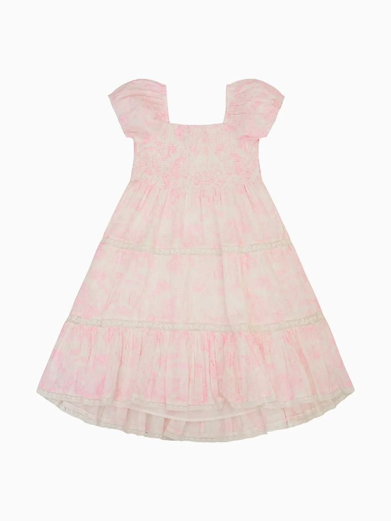 Girls Muriella Cotton Toile Print Dress 3