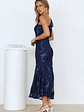 Glossy Girl One Shoulder Mesh Maxi Dress - thumbnail 8