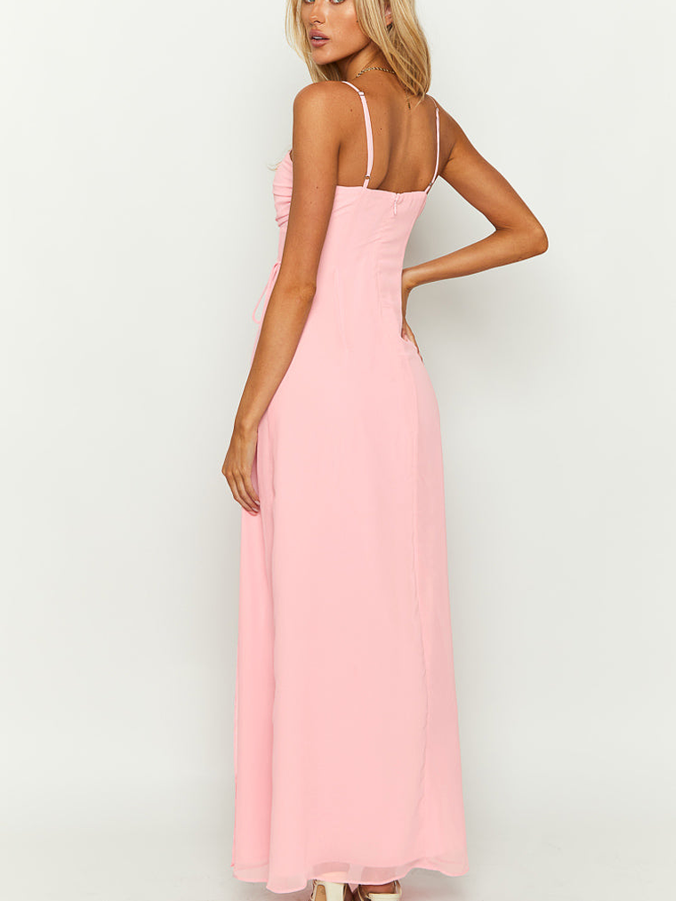 Flossie Pink Maxi Sleeveless Dress 5