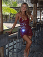 Freya Mini Dress Burgundy - thumbnail 2