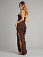 Gabby Formal Mesh Strapless Ruffle Long Dress - thumbnail 11