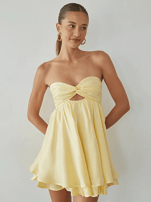 Gabby Twist Babydoll Dress