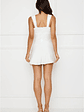 Exotic Flair Satin Mini Dress White - thumbnail 7
