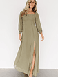 Giselle Maxi Dress | Dusty Olive - thumbnail 1