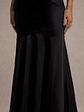 Frida | Black Satin Halter-Neck Backless Maxi Dress - thumbnail 7