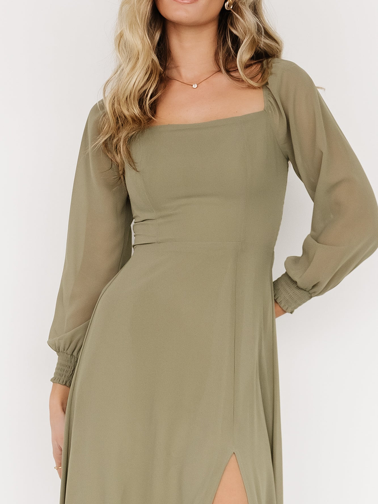 Giselle Maxi Dress | Dusty Olive 2