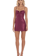 Foil Embellished Dress in Plum - thumbnail 4