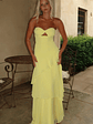 Gretta Strapless Maxi Dress - Yellow - thumbnail 2
