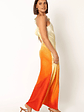 Glow One Shoulder Midi Dress - Sunset - thumbnail 2