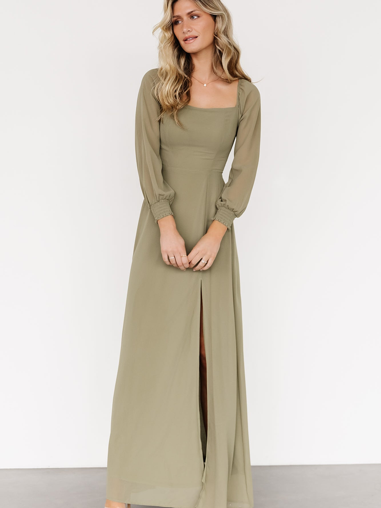 Giselle Maxi Dress | Dusty Olive 6