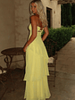Gretta Strapless Maxi Dress - Yellow - thumbnail 4