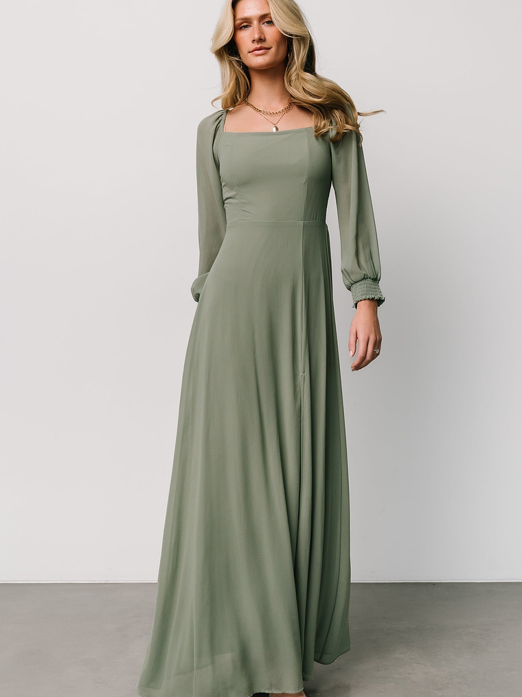 Giselle Maxi Dress | Eucalyptus 5