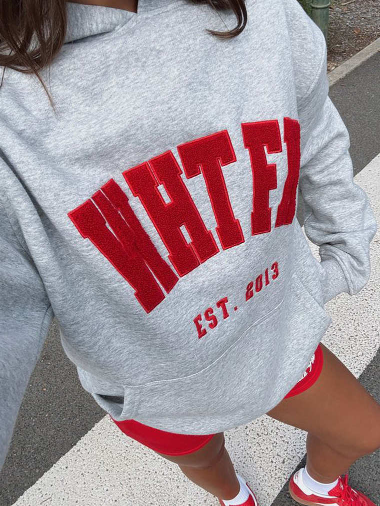 Give It Away Oversized Hoodie Dark Grey Marle 1