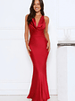 Evening Enchantment Satin Maxi Dress Red - thumbnail 5