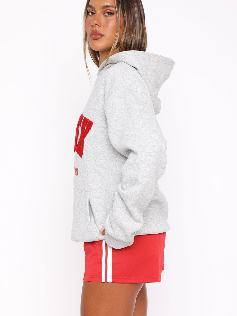 Give It Away Oversized Hoodie Dark Grey Marle 3