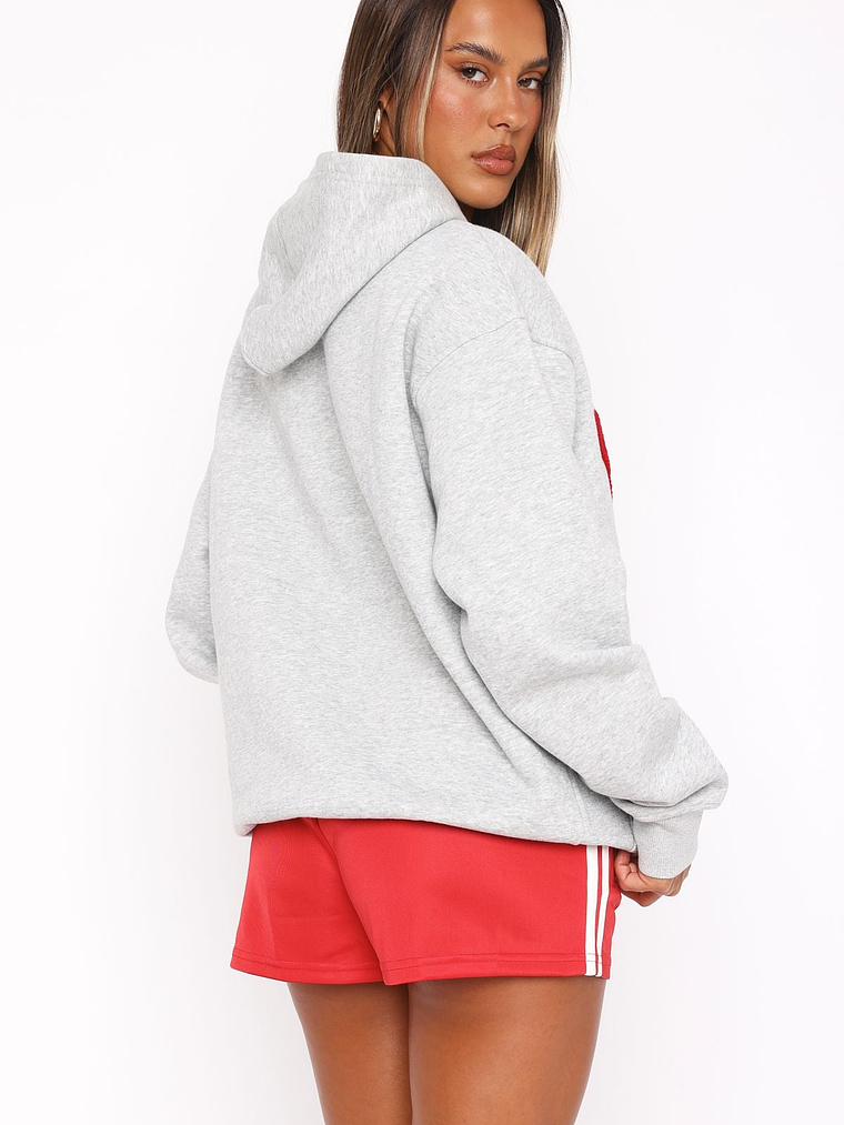 Give It Away Oversized Hoodie Dark Grey Marle 4