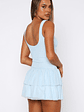 Guessing Games Mesh Mini Dress Baby Blue - thumbnail 4