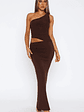 Give Me The Chance Maxi Dress Chocolate - thumbnail 2